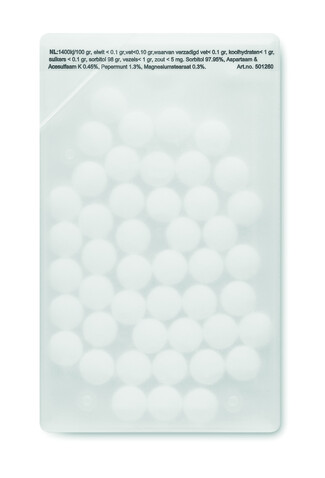 Pfefferminzspender - Transparent bedrucken, Art.-Nr. KC6637-22