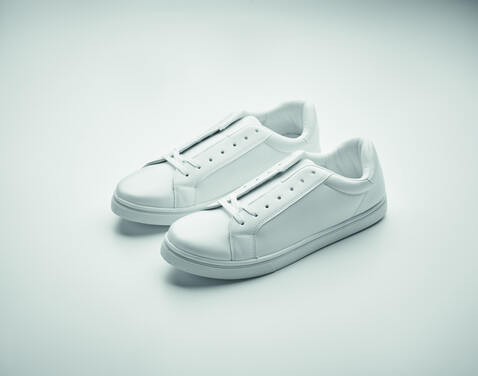 Sneakers aus PU Gr. 42 - Weiß bedrucken, Art.-Nr. MO2042-06 Sneakers aus PU Gr. 42 - Weiß bedrucken, Art.-Nr. MO2042-06
