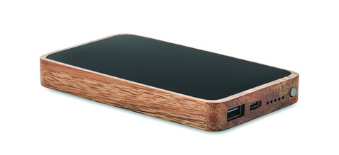 Powerbank mit Ladestation - Schwarz bedrucken, Art.-Nr. MO2185-03