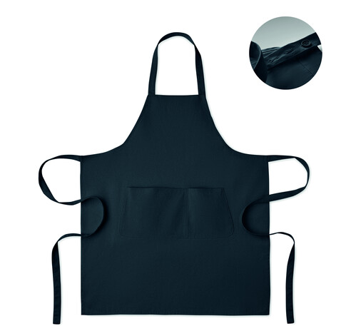 Küchenschürze Organic Cotton - Blau bedrucken, Art.-Nr. MO2249-04