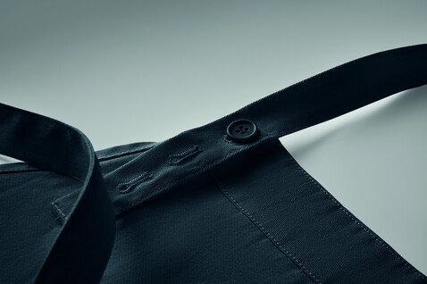 Küchenschürze Organic Cotton - Blau bedrucken, Art.-Nr. MO2249-04
