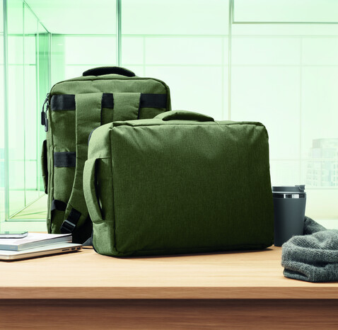 15" Laptop-Rucksack - Armeegrün bedrucken, Art.-Nr. MO2305-49