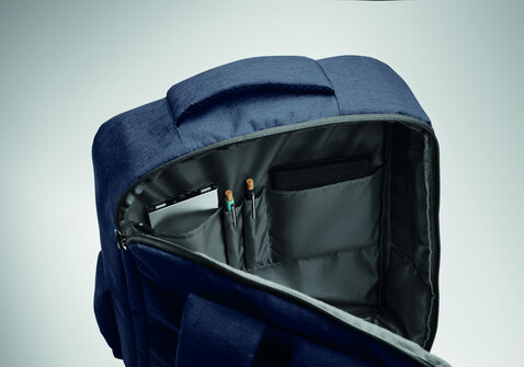 15" Laptop-Rucksack - Marineblau bedrucken, Art.-Nr. MO2305-85