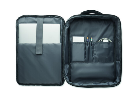 15" Laptop-Rucksack - Schwarz bedrucken, Art.-Nr. MO2305-03 15" Laptop-Rucksack - Schwarz bedrucken, Art.-Nr. MO2305-03