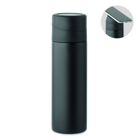 Doppelwandige Flasche 420 ml - Schwarz bedrucken, Art.-Nr. MO2308-03 Doppelwandige Flasche 420 ml - Schwarz bedrucken, Art.-Nr. MO2308-03