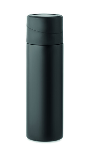 Doppelwandige Flasche 420 ml - Schwarz bedrucken, Art.-Nr. MO2308-03 Doppelwandige Flasche 420 ml - Schwarz bedrucken, Art.-Nr. MO2308-03