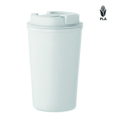 Doppelwandiger Becher 350 ml - Weiß bedrucken, Art.-Nr. MO2310-06