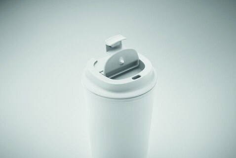 Doppelwandiger Becher 350 ml - Weiß bedrucken, Art.-Nr. MO2310-06