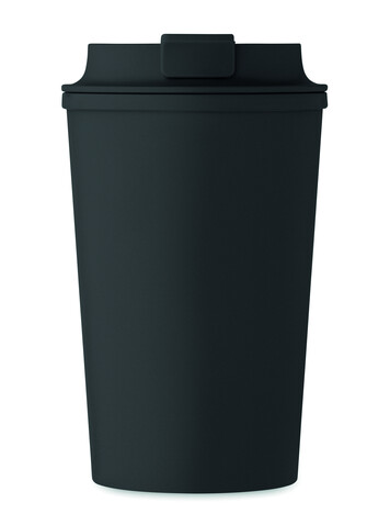 Doppelwandiger Becher 350 ml - Schwarz bedrucken, Art.-Nr. MO2310-03