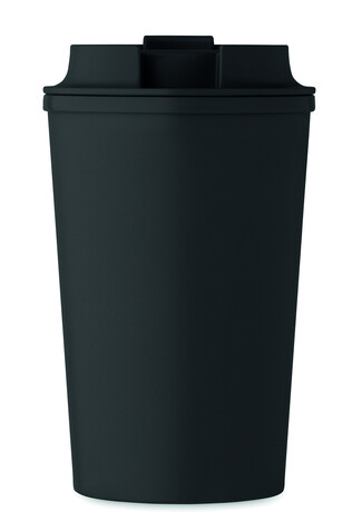Doppelwandiger Becher 350 ml - Schwarz bedrucken, Art.-Nr. MO2310-03