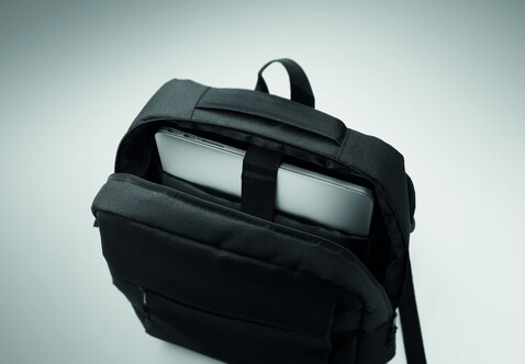15" Laptop-Rucksack - Schwarz bedrucken, Art.-Nr. MO2318-03 15" Laptop-Rucksack - Schwarz bedrucken, Art.-Nr. MO2318-03
