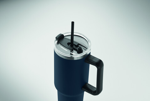 Doppelwandiger Trinkbecher - Marineblau bedrucken, Art.-Nr. MO2327-85 Doppelwandiger Trinkbecher - Marineblau bedrucken, Art.-Nr. MO2327-85