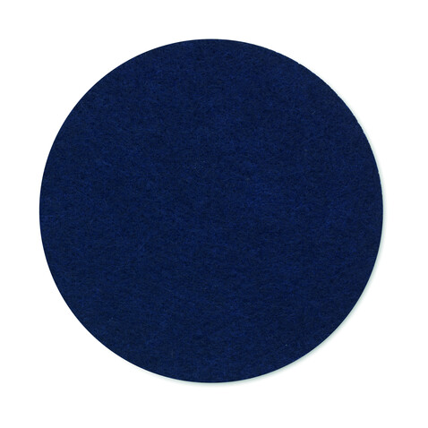 Runder Untersetzer RPET - Blau bedrucken, Art.-Nr. MO2356-04