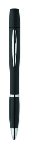 Stift mit TWS-Reinigungs-Set - Schwarz bedrucken, Art.-Nr. MO2388-03