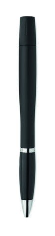 Stift mit TWS-Reinigungs-Set - Schwarz bedrucken, Art.-Nr. MO2388-03