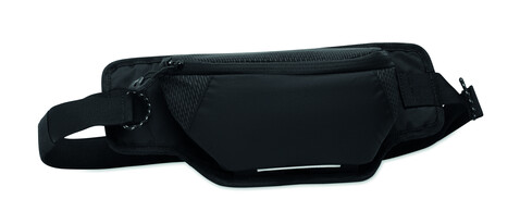 Gürteltasche 420D-Nylon - Schwarz bedrucken, Art.-Nr. MO2392-03