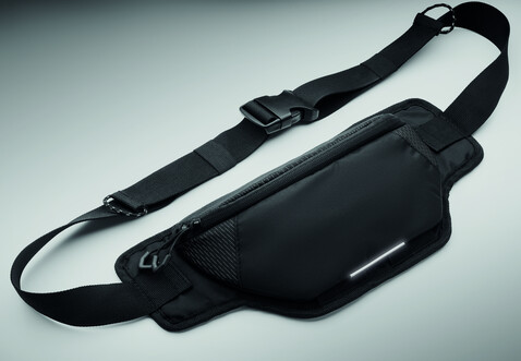 Gürteltasche 420D-Nylon - Schwarz bedrucken, Art.-Nr. MO2392-03