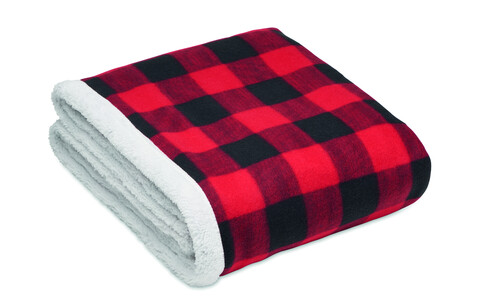 Fleece-Decke RPET - Rot bedrucken, Art.-Nr. MO2394-05 Fleece-Decke RPET - Rot bedrucken, Art.-Nr. MO2394-05
