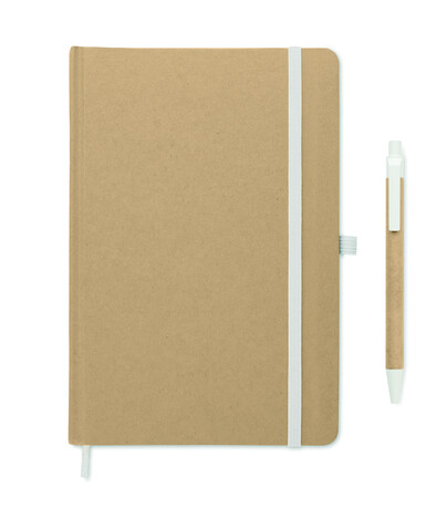 DIN A5-Notizbuch recy. - Weiß bedrucken, Art.-Nr. MO2396-06