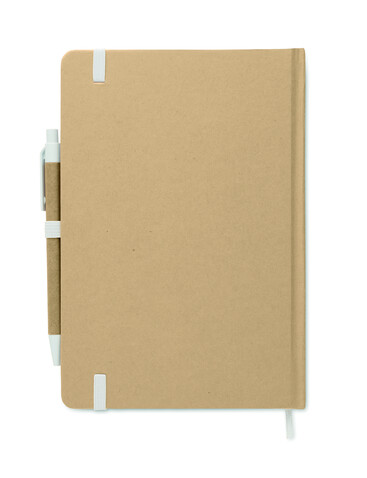 DIN A5-Notizbuch recy. - Weiß bedrucken, Art.-Nr. MO2396-06