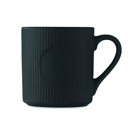 Keramikbecher matt 340ml - Schwarz bedrucken, Art.-Nr. MO2397-03
