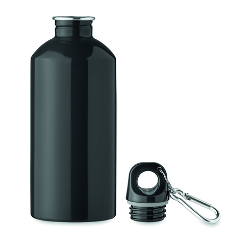 Trinkflasche recycelter 500ml - Schwarz bedrucken, Art.-Nr. MO2403-03 Trinkflasche recycelter 500ml - Schwarz bedrucken, Art.-Nr. MO2403-03
