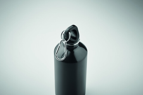 Trinkflasche recycelter 500ml - Schwarz bedrucken, Art.-Nr. MO2403-03 Trinkflasche recycelter 500ml - Schwarz bedrucken, Art.-Nr. MO2403-03
