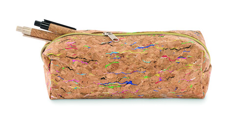 Schlampermäppchen Kork - Beige bedrucken, Art.-Nr. MO2415-13