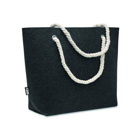 Einkaufs- oder Strandtasche - Steingrau bedrucken, Art.-Nr. MO2416-15