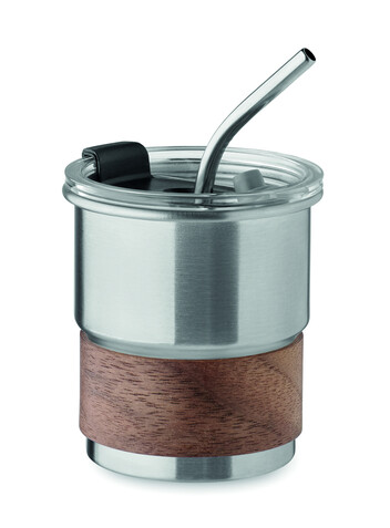Einwandiger Becher 260 ml - Mattsilber bedrucken, Art.-Nr. MO2423-16 Einwandiger Becher 260 ml - Mattsilber bedrucken, Art.-Nr. MO2423-16