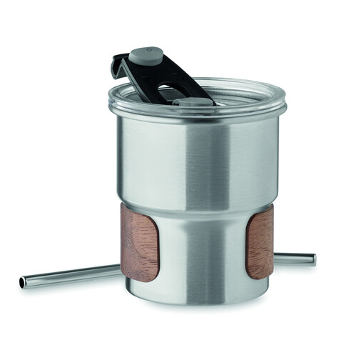 Einwandiger Becher 260 ml - Mattsilber bedrucken, Art.-Nr. MO2423-16 Einwandiger Becher 260 ml - Mattsilber bedrucken, Art.-Nr. MO2423-16