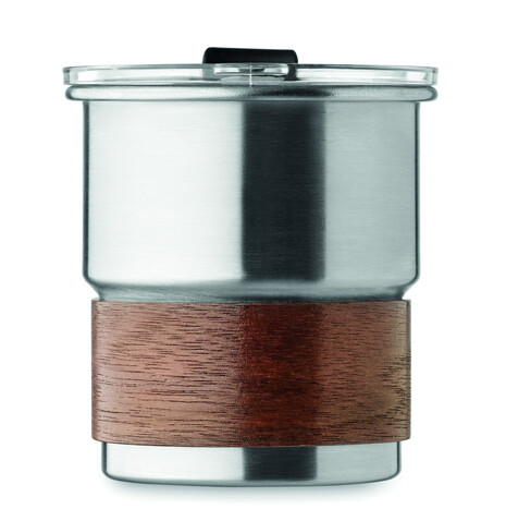 Einwandiger Becher 260 ml - Mattsilber bedrucken, Art.-Nr. MO2423-16 Einwandiger Becher 260 ml - Mattsilber bedrucken, Art.-Nr. MO2423-16