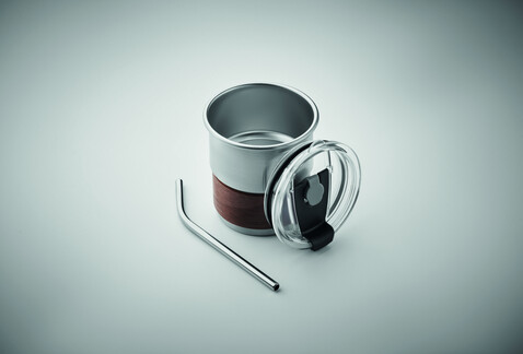 Einwandiger Becher 260 ml - Mattsilber bedrucken, Art.-Nr. MO2423-16 Einwandiger Becher 260 ml - Mattsilber bedrucken, Art.-Nr. MO2423-16