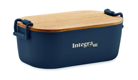 Lunchbox PP 700 ml - Marineblau bedrucken, Art.-Nr. MO2459-85 Lunchbox PP 700 ml - Marineblau bedrucken, Art.-Nr. MO2459-85