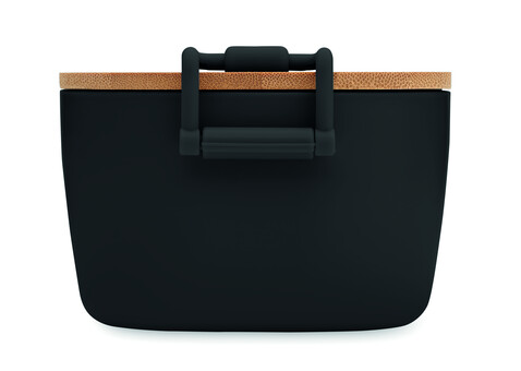Lunchbox PP 700 ml - Schwarz bedrucken, Art.-Nr. MO2459-03