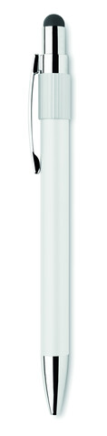 Druckkugelschreiber mit Stylus - Weiß bedrucken, Art.-Nr. MO2488-06 Druckkugelschreiber mit Stylus - Weiß bedrucken, Art.-Nr. MO2488-06
