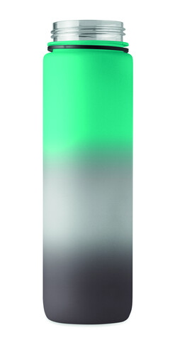 Sport-Trinkflasche RPET 1L - Schwarz/Blau bedrucken, Art.-Nr. MO2489-81 Sport-Trinkflasche RPET 1L - Schwarz/Blau bedrucken, Art.-Nr. MO2489-81