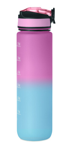 Sport-Trinkflasche RPET 1L - Babyrosa bedrucken, Art.-Nr. MO2489-11
