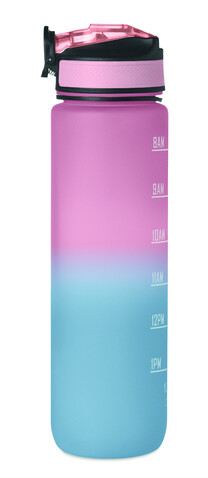 Sport-Trinkflasche RPET 1L - Babyrosa bedrucken, Art.-Nr. MO2489-11