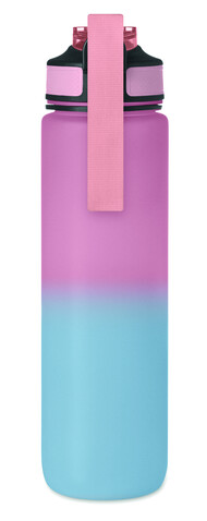 Sport-Trinkflasche RPET 1L - Babyrosa bedrucken, Art.-Nr. MO2489-11
