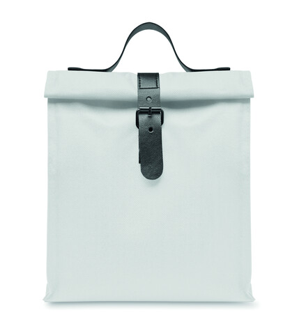 Kühltasche 600D RPET - Weiß bedrucken, Art.-Nr. MO2557-06 Kühltasche 600D RPET - Weiß bedrucken, Art.-Nr. MO2557-06