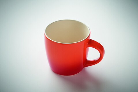 Keramikbecher 300 ml - Orange bedrucken, Art.-Nr. MO2564-10 Keramikbecher 300 ml - Orange bedrucken, Art.-Nr. MO2564-10