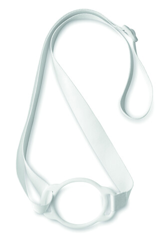 Lanyard mit Getränkehalter - Weiß bedrucken, Art.-Nr. MO2582-06 Lanyard mit Getränkehalter - Weiß bedrucken, Art.-Nr. MO2582-06