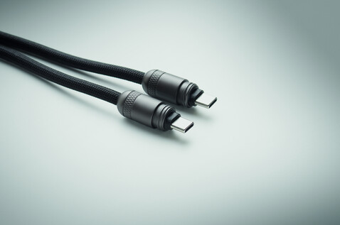 60W Lanyard-Ladekabel - Schwarz bedrucken, Art.-Nr. MO2585-03 60W Lanyard-Ladekabel - Schwarz bedrucken, Art.-Nr. MO2585-03