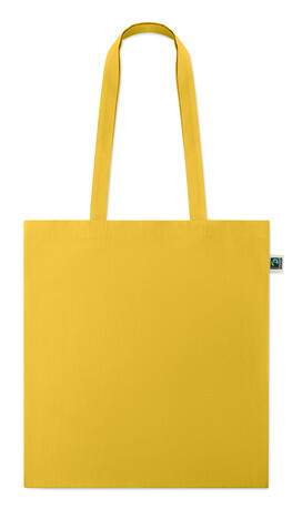 Einkaufstasche Fairtrade 180g - Gelb bedrucken, Art.-Nr. MO2589-08