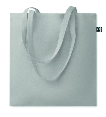 Einkaufstasche Fairtrade 180g - Grau bedrucken, Art.-Nr. MO2589-07 Einkaufstasche Fairtrade 180g - Grau bedrucken, Art.-Nr. MO2589-07