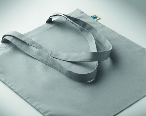 Einkaufstasche Fairtrade 180g - Grau bedrucken, Art.-Nr. MO2589-07 Einkaufstasche Fairtrade 180g - Grau bedrucken, Art.-Nr. MO2589-07