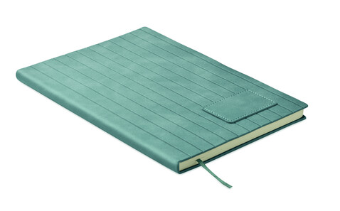 DIN A5 Smokey Notizbuch PU - Petrol bedrucken, Art.-Nr. MO2663-20 DIN A5 Smokey Notizbuch PU - Petrol bedrucken, Art.-Nr. MO2663-20