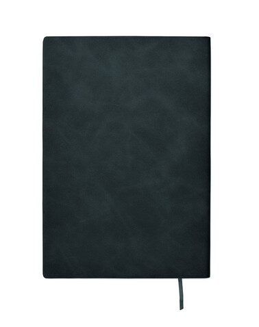 DIN A5 Smokey Notizbuch PU - Schwarz bedrucken, Art.-Nr. MO2663-03 DIN A5 Smokey Notizbuch PU - Schwarz bedrucken, Art.-Nr. MO2663-03