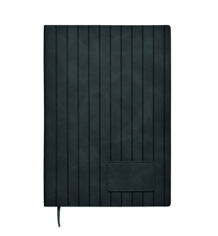 DIN A5 Smokey Notizbuch PU - Schwarz bedrucken, Art.-Nr. MO2663-03 DIN A5 Smokey Notizbuch PU - Schwarz bedrucken, Art.-Nr. MO2663-03